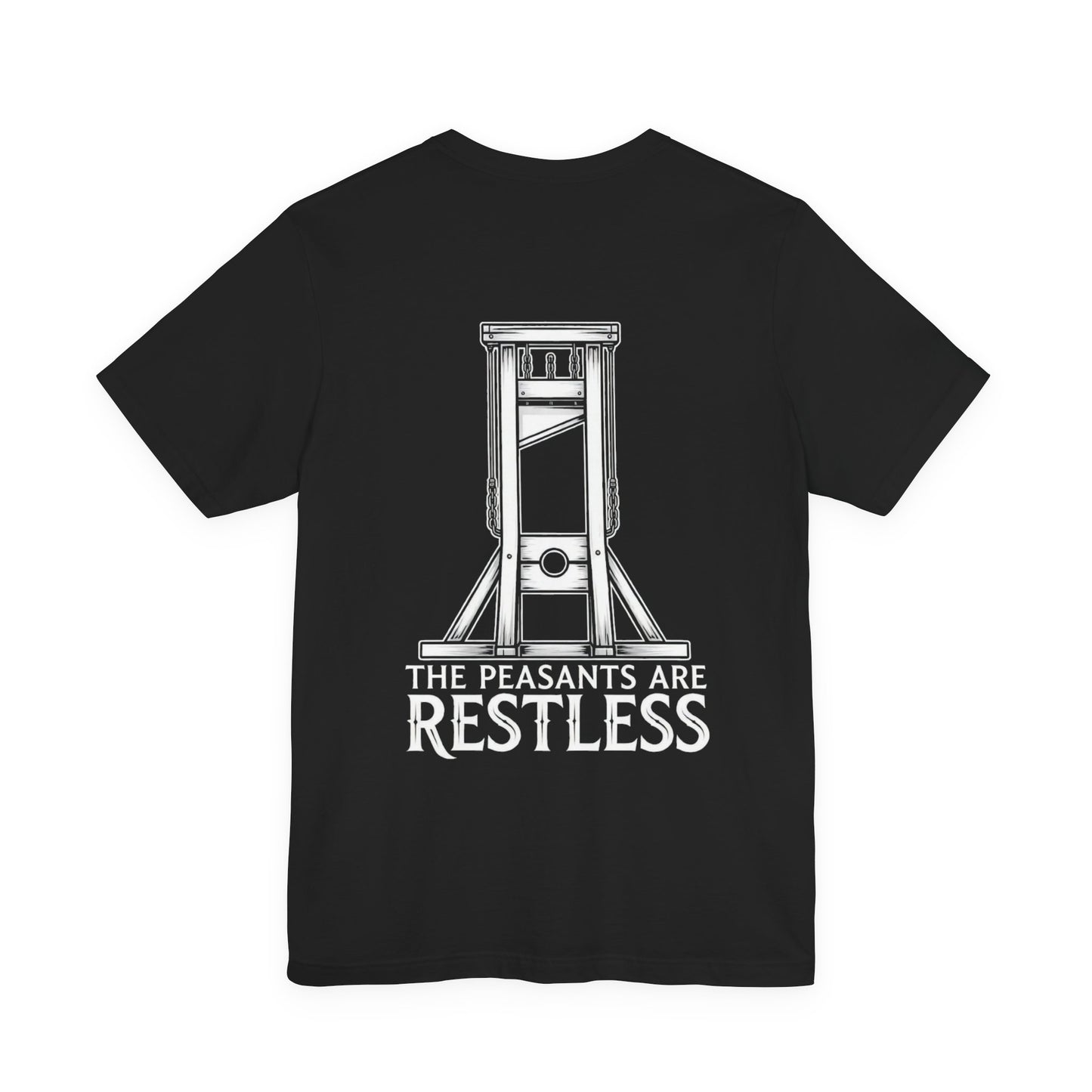 Restless Guillotine Graphic Tee — Dark Gothic Back Print