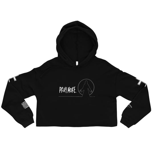 Pray More Women's Crop Hoodie