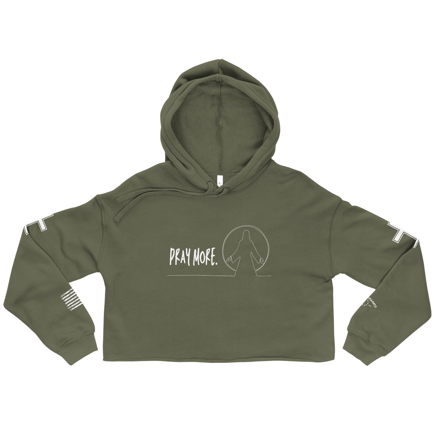 Pray More Women's Crop Hoodie