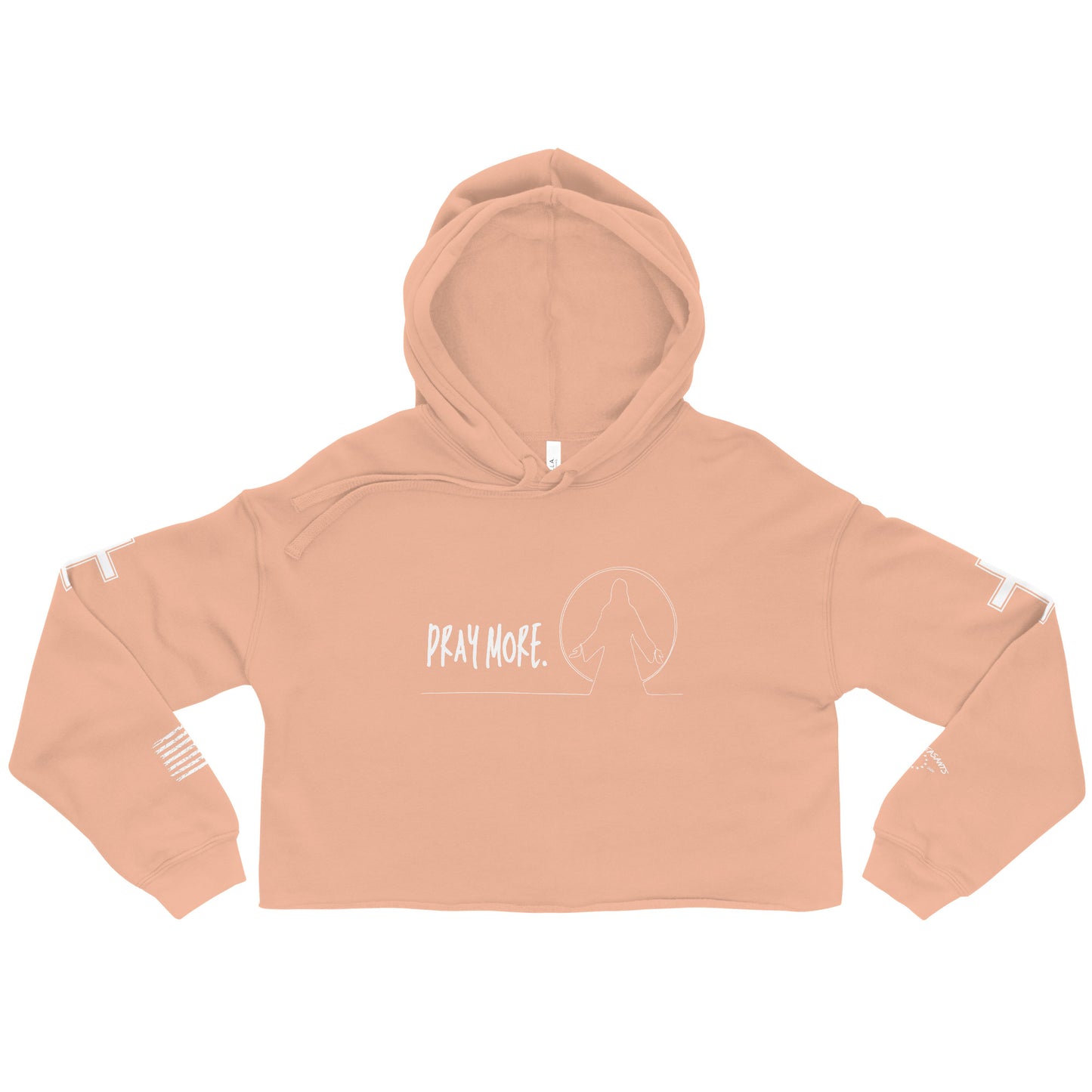 Pray More Women's Crop Hoodie