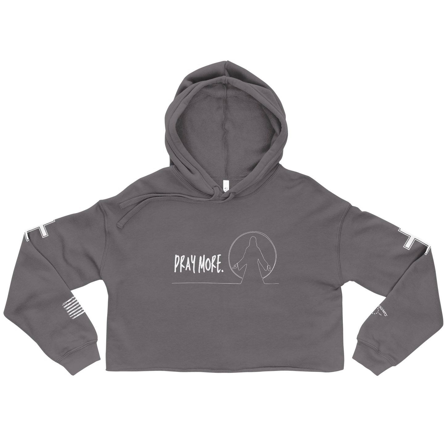 Pray More Women's Crop Hoodie